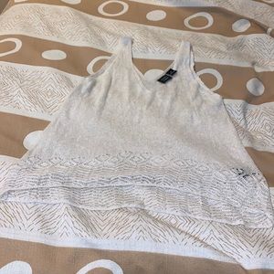 Cream knit tank top